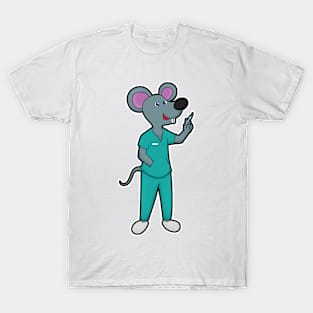 Mouse as Nurse at Vaccination with Syringe T-Shirt